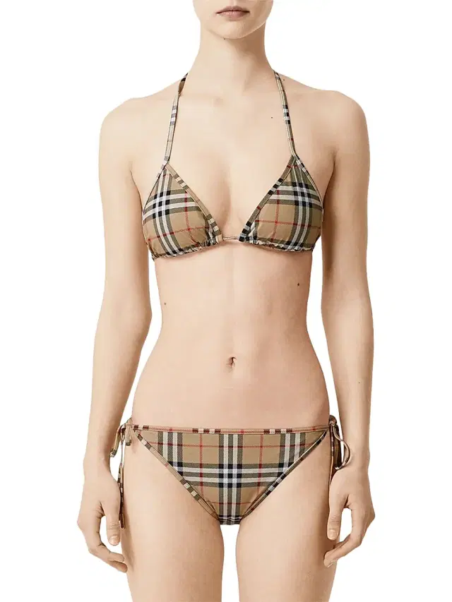 Burberry Women's Archive Check Bikini Set - Archive Beige