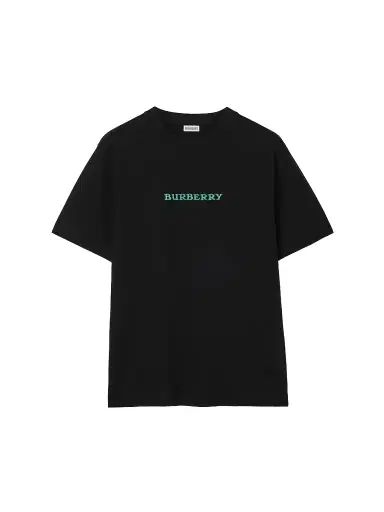 Burberry Men's Ryan Big EKD Crewneck T-Shirt - Black | Thumbnail 1