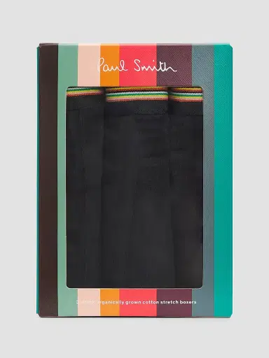 Paul Smith Men's 3-Pack Stretch-Cotton Trunk Set | Thumbnail 2 Paul Smith Men's 3-Pack Stretch-Cotton Trunk Set | Thumbnail 2