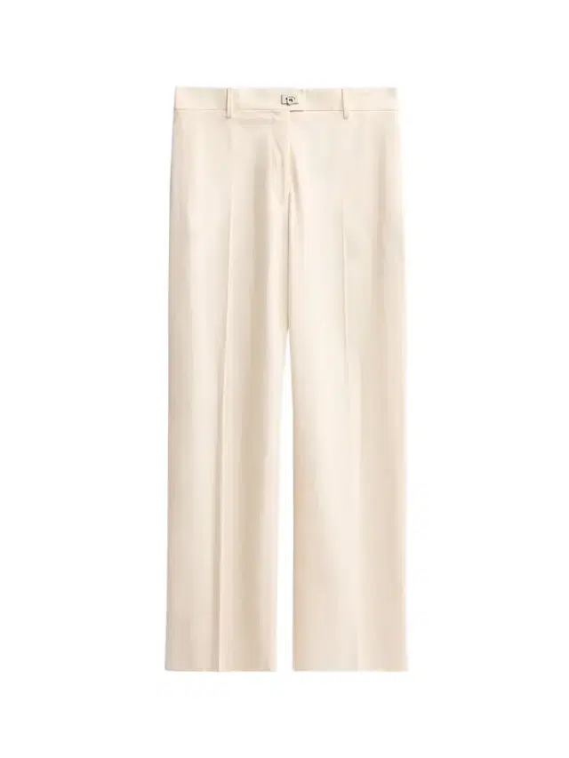 Women's Cotton-Silk Canvas Trousers - Parchment