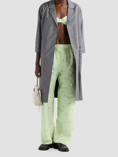 Prada Women's Single-Breasted Light Mohair Coat | Thumbnail 2