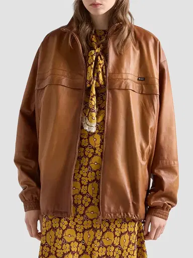 Prada Women's Nappa Leather Jacket | Thumbnail 2
