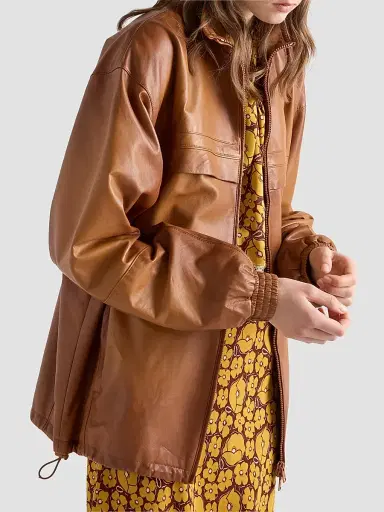 Prada Women's Nappa Leather Jacket | Thumbnail 3
