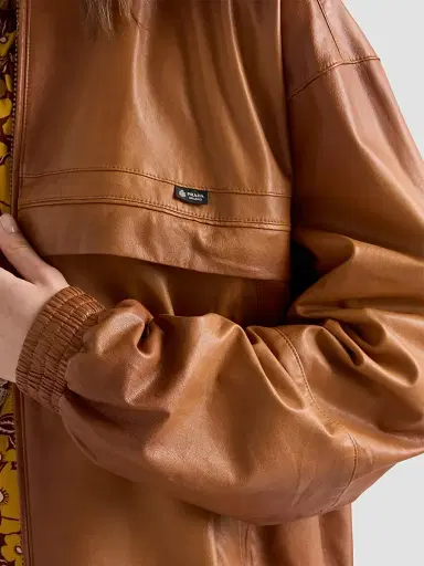 Prada Women's Nappa Leather Jacket | Thumbnail 6