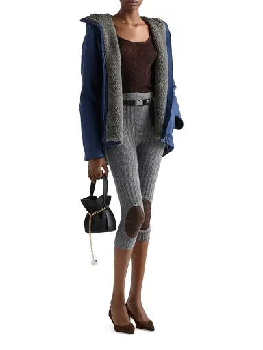 Prada Women's Lamé Tank Top - Brown | Thumbnail 5