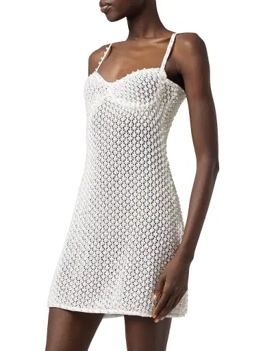 GIUSEPPE DI MORABITO Women's Act II: The Fall Of Icarus Abito Crochet Cotton Minidress | Thumbnail 3 GIUSEPPE DI MORABITO Women's Act II: The Fall Of Icarus Abito Crochet Cotton Minidress | Thumbnail 3