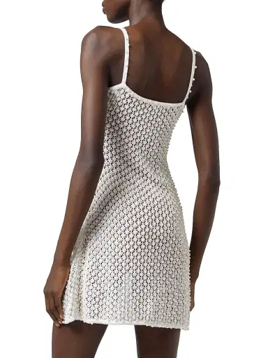 GIUSEPPE DI MORABITO Women's Act II: The Fall Of Icarus Abito Crochet Cotton Minidress | Thumbnail 4 GIUSEPPE DI MORABITO Women's Act II: The Fall Of Icarus Abito Crochet Cotton Minidress | Thumbnail 4