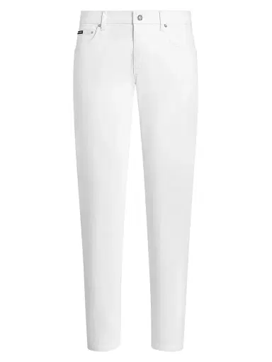 Dolce & Gabbana Men's Logo Patch Tapered Skinny Jeans - Variante Abbinata - Size 40 | Thumbnail 1 Dolce & Gabbana Men's Logo Patch Tapered Skinny Jeans - Variante Abbinata - Size 40 | Thumbnail 1