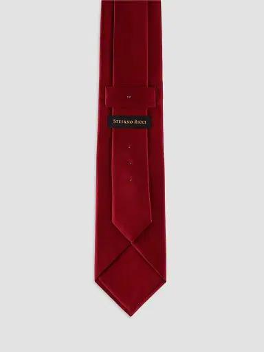 Stefano Ricci Men's Luxury Handmade Silk Tie - Dark Red | Thumbnail 3