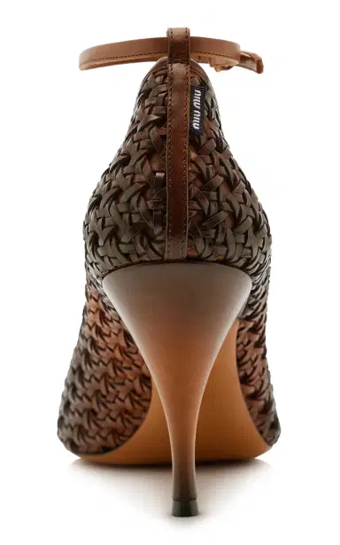 Miu Miu Woven Leather Pumps | Thumbnail 8 Miu Miu Woven Leather Pumps | Thumbnail 8