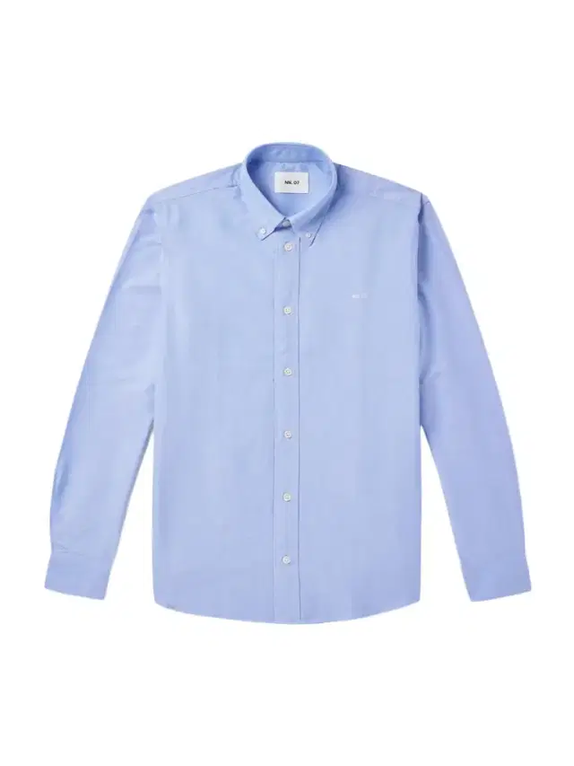 NN07 Colby 5910 Button-Down Collar Logo-Embroidered Organic Cotton Shirt
