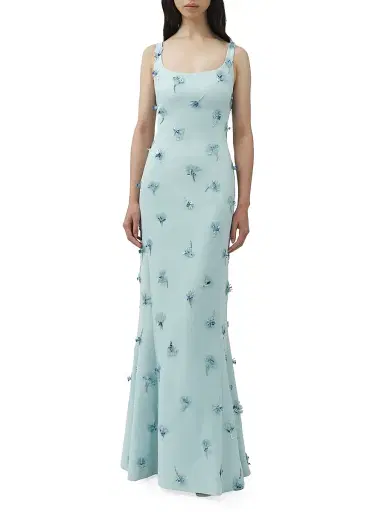 Simkhai Women's Briella Embellished Sleeveless Gown - Sky - Size 0 | Thumbnail 3