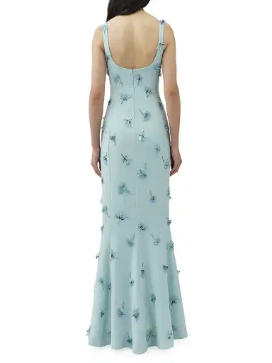 Simkhai Women's Briella Embellished Sleeveless Gown - Sky - Size 0 | Thumbnail 4
