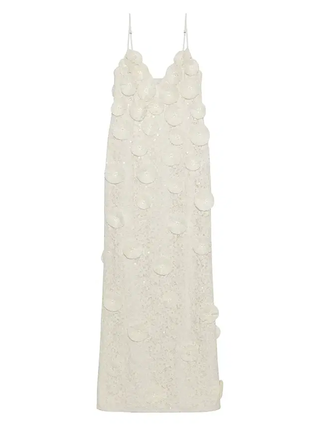 SIMKHAI Women's Maven Floral-Appliqué Sequined Lace Gown - White