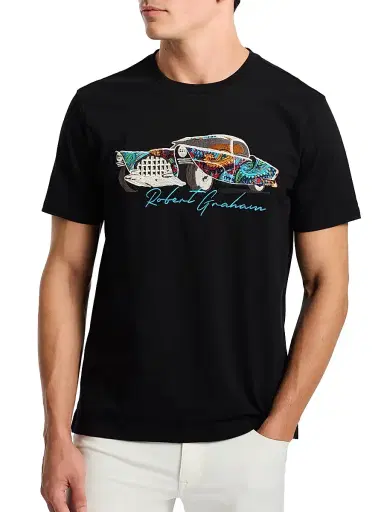 Robert Graham Men's Vintage Car Graphic T-Shirt | Thumbnail 5 Robert Graham Men's Vintage Car Graphic T-Shirt | Thumbnail 5