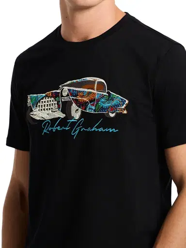 Robert Graham Men's Vintage Car Graphic T-Shirt | Thumbnail 6 Robert Graham Men's Vintage Car Graphic T-Shirt | Thumbnail 6