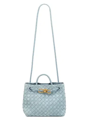 Bottega Veneta Women's Andiamo Small Intrecciato Suede Top Handle Bag - Mineral | Thumbnail 7 Bottega Veneta Women's Andiamo Small Intrecciato Suede Top Handle Bag - Mineral | Thumbnail 7