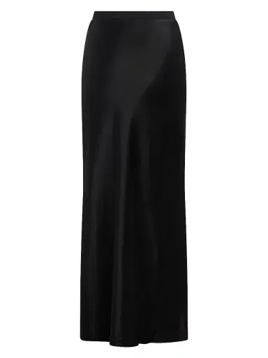 Favorite Daughter Women's The Josie Satin Maxi Skirt - Black - Size Medium | Thumbnail 3