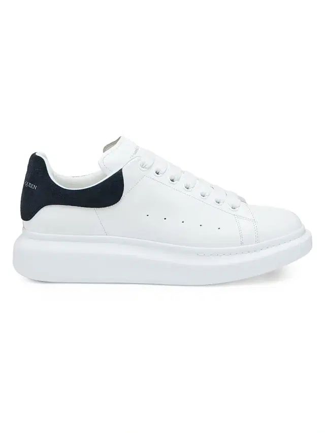 McQueen Men's Leather & Suede Oversized Sneakers - White Blue Grey