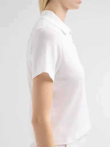 Vince Women's Cotton Crop Polo Top | Thumbnail 5 Vince Women's Cotton Crop Polo Top | Thumbnail 5