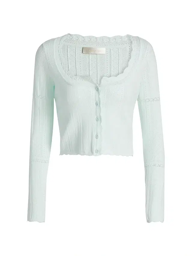 Women's Nadiya Scalloped Trim Cardigan - Dusty Lagoon