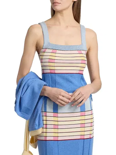 Guest In Residence Women's Striped Silk-Linen Tank | Thumbnail 3 Guest In Residence Women's Striped Silk-Linen Tank | Thumbnail 3
