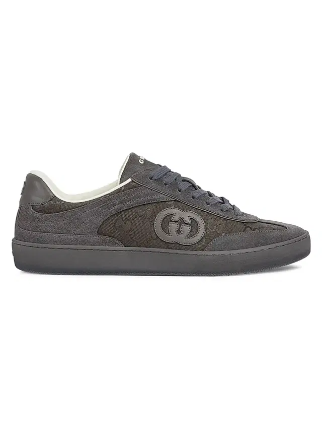 Men's G74 Logo Canvas & Suede Sneakers - Grey