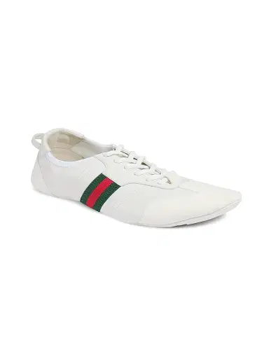 Gucci Men's Flex Suede Sneakers - White | Thumbnail 2