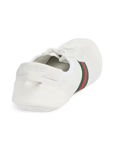 Gucci Men's Flex Suede Sneakers - White | Thumbnail 3