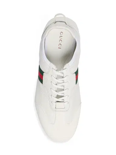 Gucci Men's Flex Suede Sneakers - White | Thumbnail 4