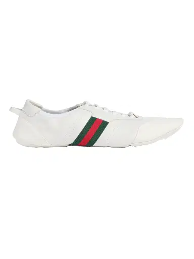 Gucci Men's Flex Suede Sneakers - White | Thumbnail 1