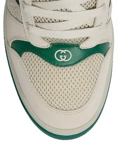 Gucci Men's Screener Leather & Mesh Low-Top Sneakers - Sand - Size 13 | Thumbnail 5 Gucci Men's Screener Leather & Mesh Low-Top Sneakers - Sand - Size 13 | Thumbnail 5