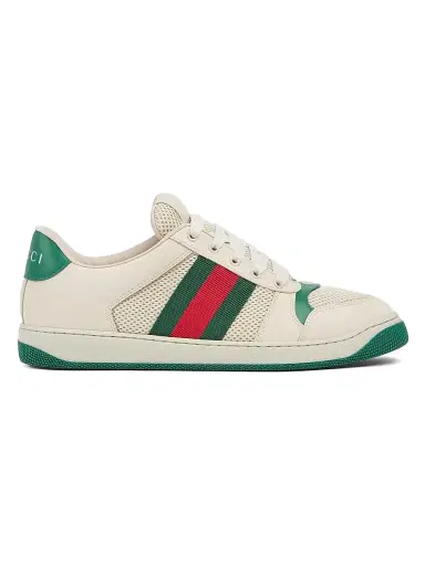 Gucci Men's Screener Leather & Mesh Low-Top Sneakers - Sand - Size 13 | Thumbnail 1 Gucci Men's Screener Leather & Mesh Low-Top Sneakers - Sand - Size 13 | Thumbnail 1
