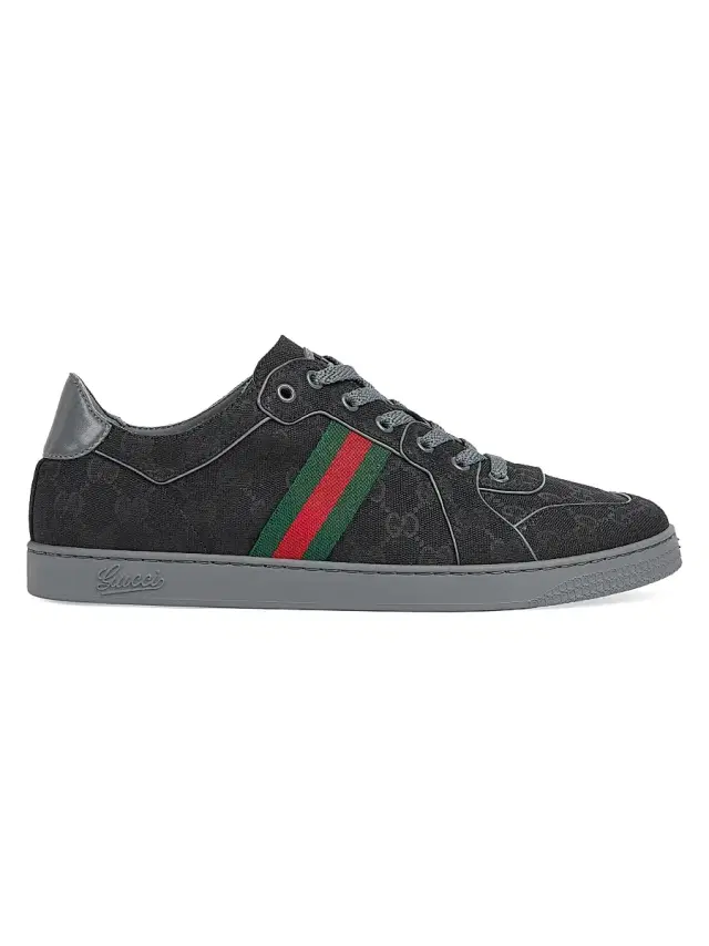 Gucci Men's Stretch Low-Top Sneakers - Black