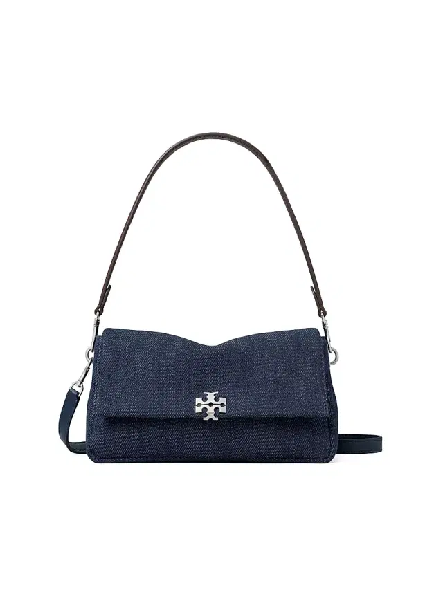 Tory Burch Women's Charlie  Denim Shoulder Bag - Midnight