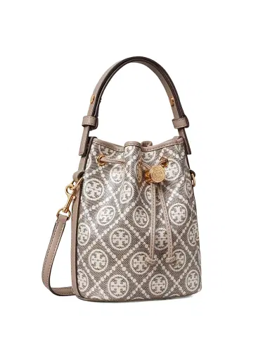 Tory Burch Women's Mini Monogram Jacquard Bucket Bag | Thumbnail 5