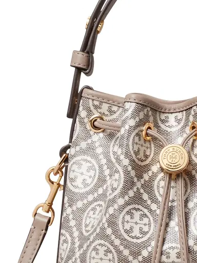 Tory Burch Women's Mini Monogram Jacquard Bucket Bag | Thumbnail 7