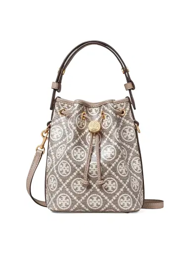 Tory Burch Women's Mini Monogram Jacquard Bucket Bag | Thumbnail 1