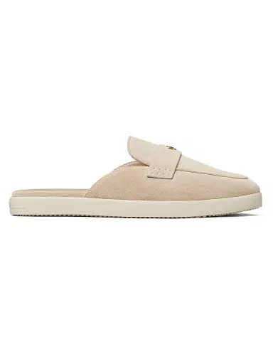 Tory Burch Women's Almond Toe Suede Ballet Sport Mules | Thumbnail 1