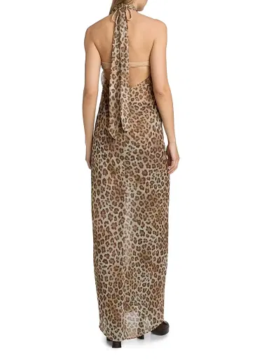 Ramy Brook Women's Aari Leopard Convertible Cover-Up Dress - Light Leopard - Size Large | Thumbnail 4 Ramy Brook Women's Aari Leopard Convertible Cover-Up Dress - Light Leopard - Size Large | Thumbnail 4