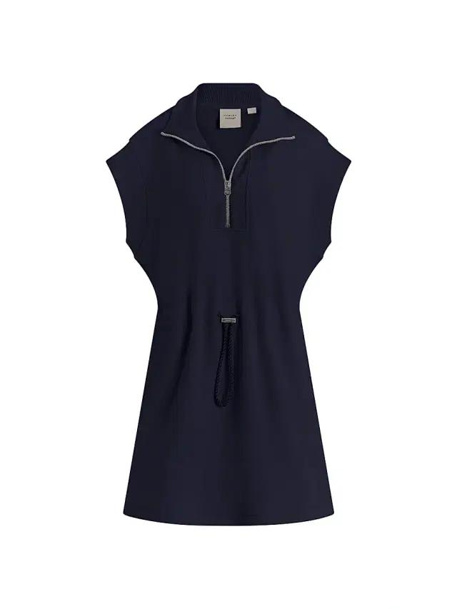 Varley Women's Avaya Half-Zip Minidress - Blue Nights