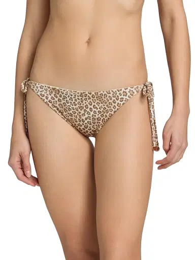 Ramy Brook Women's Benni Leopard Print Bikini Bottom | Thumbnail 3