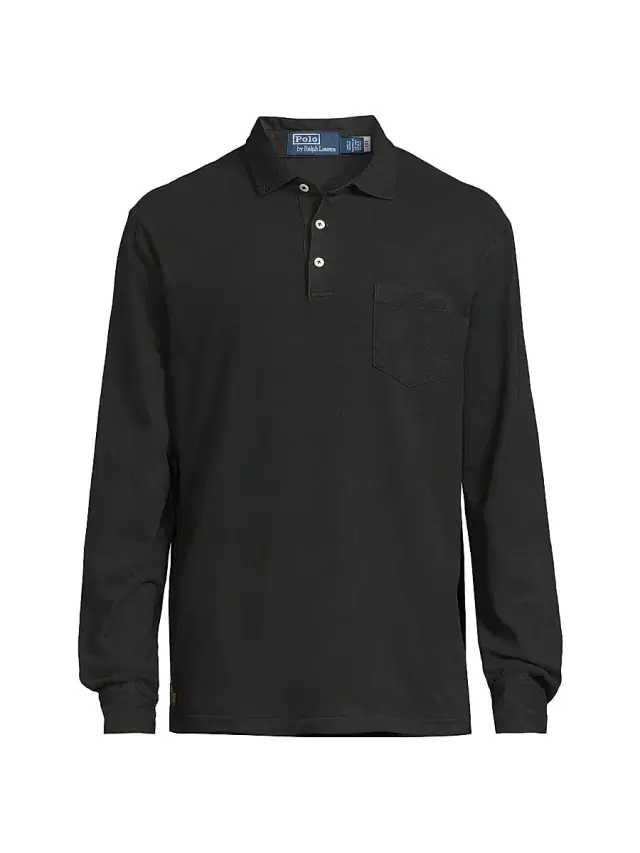Polo Ralph Lauren Men's Classic-Fit Sueded Jersey Polo Shirt - Polo Black