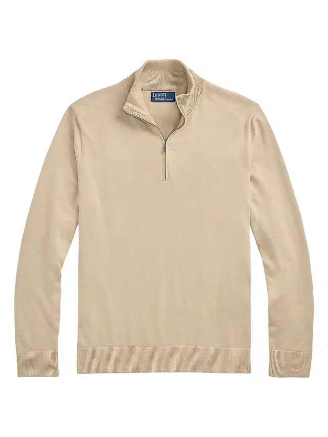 Polo Ralph Lauren Men's Cotton Quarter-Zip Sweater - Ranch Cream