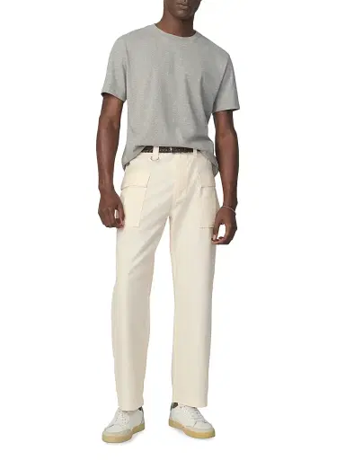 Joe's Jeans Men's Fatigue Cotton High-Rise Straight-Leg Cargo Pants - Egret - Size 40 | Thumbnail 2 Joe's Jeans Men's Fatigue Cotton High-Rise Straight-Leg Cargo Pants - Egret - Size 40 | Thumbnail 2