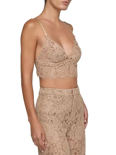 L'Agence Women's Aislin Lace Bralette Top - Cappuccino - Size XS | Thumbnail 4 L'Agence Women's Aislin Lace Bralette Top - Cappuccino - Size XS | Thumbnail 4