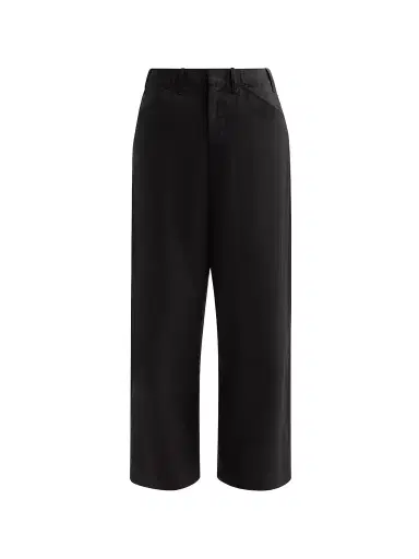 rag & bone Women's Allison Linen-Blend Pants - Black - Size 4 | Thumbnail 1