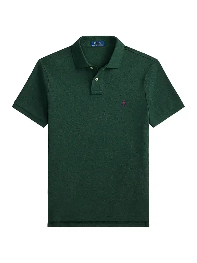 Polo Ralph Lauren Men's Cotton Mesh Polo Shirt - Scotch Pine Heather