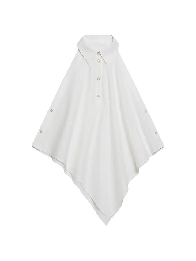 Helmut Lang Women's Collar Scarf Cotton Top - White