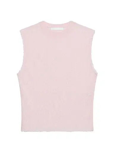 Helmut Lang Women's Raw-Edge Linen-Cotton Tank - Pink | Thumbnail 1